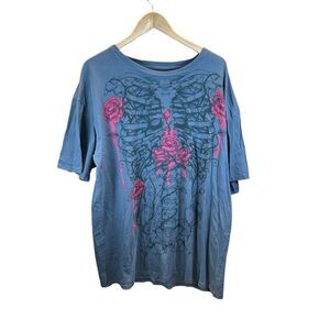 Archaic XXL T-Shirt Grey Skeleton Bones